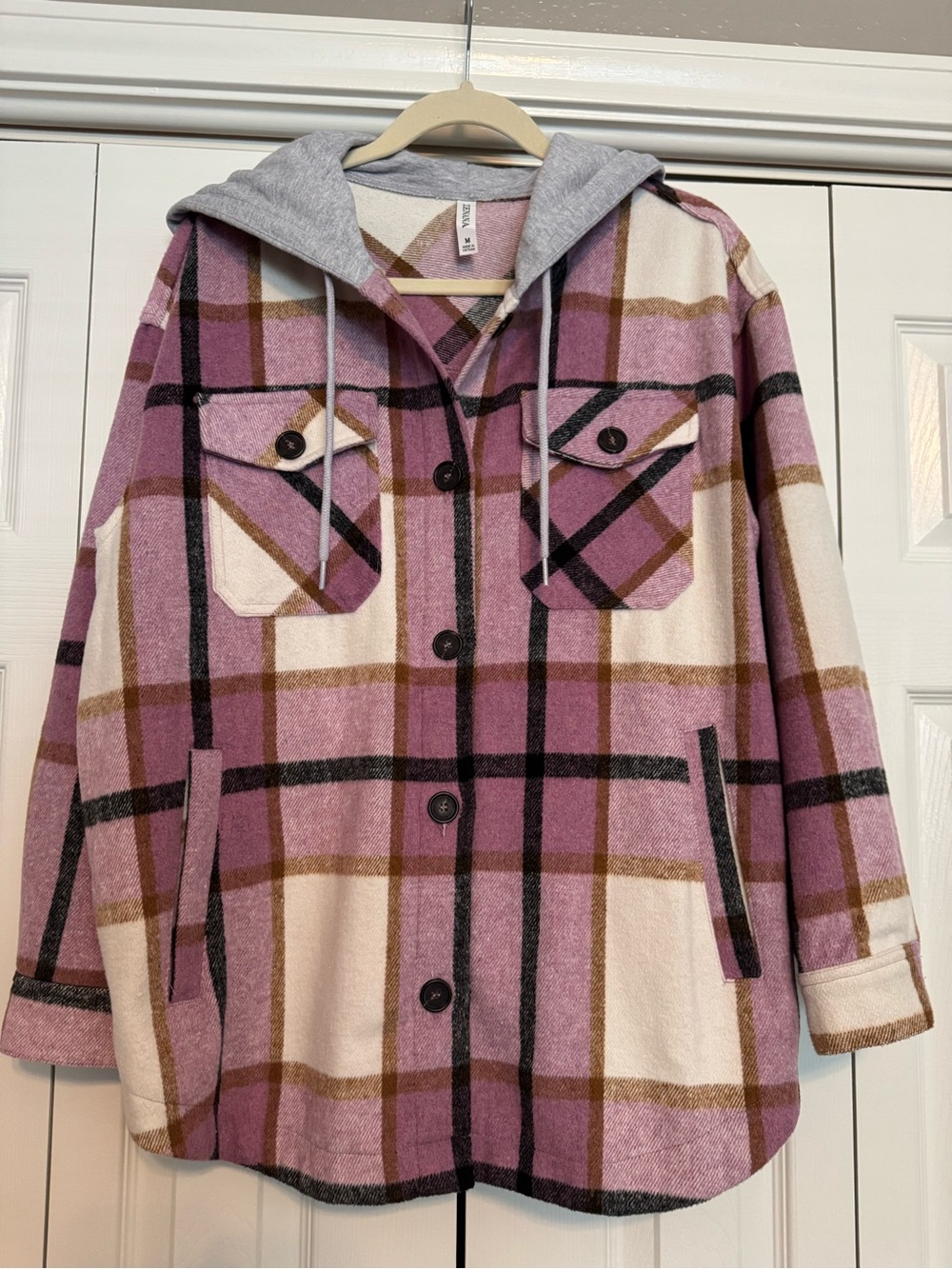Zenana Plaid Shacket